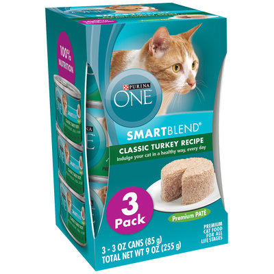 PURINA ONE® SmartBlend Classic Turkey Recipe Premium Pate Cat Food