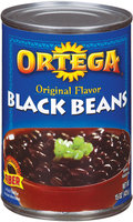 Ortega Original Flavor Black Beans 15 Oz Glass Bottle Ret