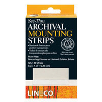 Alvin & Company Alvin L5334015 Mounting strips see-thru 60-pk