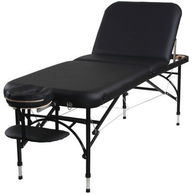 Sierracomfort Aluminum Portable Massage Table with Adjustable Back
