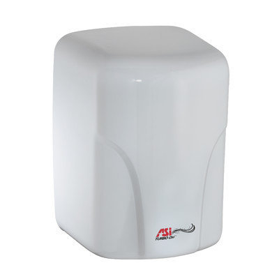 American Specialties Turbo-Dri High Speed Surface Mounted 240 Volt Automatic Hand Dryer in White