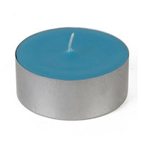 Zest Candle Mega Oversized Tin Tealight Color: Turquoise, Quantity: Set of 144