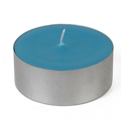 Zest Candle Mega Oversized Tin Tealight Color: Turquoise, Quantity: Set of 144
