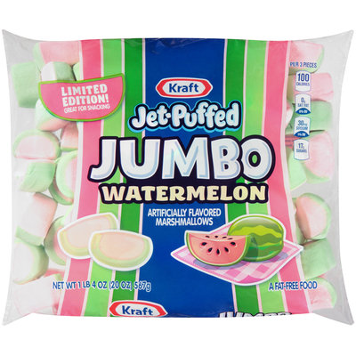 Jet-Puffed Jumbo Watermelon Marshmallows 20 oz. Bag