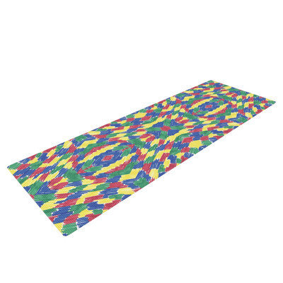Kess Inhouse Energy Abstract by Empire Ruhl Yoga Mat