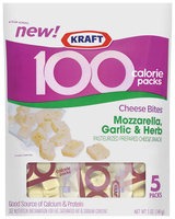 Kraft 100 Calorie Packs Mozzarella Garlic & Herb Cheese Bites 5 Ct Peg