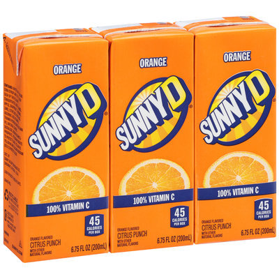 Sunny D® Orange Citrus Punch 3-6.75 Fl. Oz. Bottles