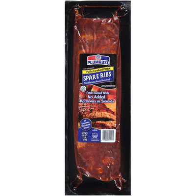 Plumrose Hard Brisket Bone Removed Spare Ribs 16 Oz Package