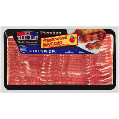 Plumrose® Premium Applewood Smoked Bacon 12 oz. Package