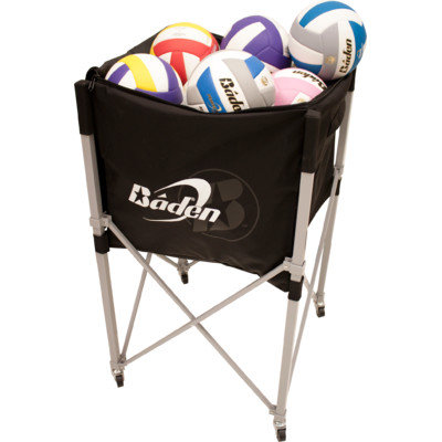 Volleyball Headquarters Baden Heavy Duty Volleyball Cart with Pocket - Black