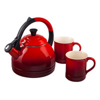 Le Creuset Peruh Kettle & Mug Set, Cherry
