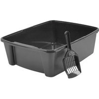 Iris Litter Box with Scoop Color: Gray