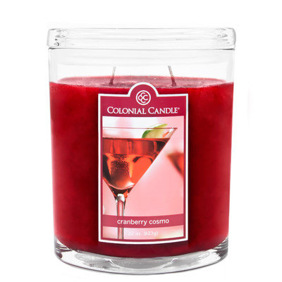 Fragranced in-line Container CC022.1867 22oz. Oval Cranberry Cosmo Candles