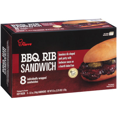 Pierre™ BBQ Rib Sandwich 8-6.5 oz. Box