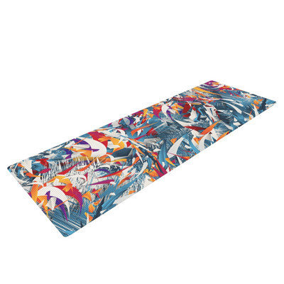 Kess Inhouse Excited Colours by Danny Ivan Abstract Yoga Mat