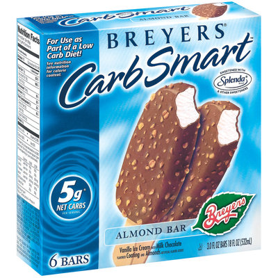 Breyers Almond Bar 3 Oz Carb Smart 6 Ct Box