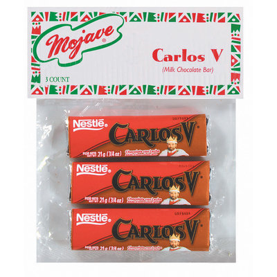 Mojave Milk Chocolate Bar Carlos V 3 Ct Peg