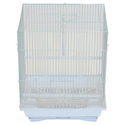 Yml House Top Style Small Parakeet Cage Color: White