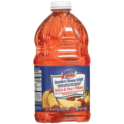 Special Value Strawberry Banana Delight Beverage 64 Oz Plastic Bottle