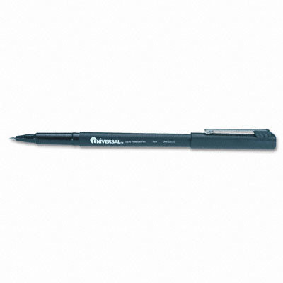 Universal Products Universal Office Products 29010 Roller Ball Stick Pen Black Ink Fine Dozen