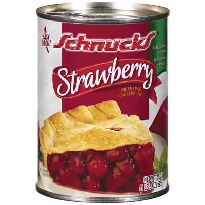 Schnucks Strawberry Pie Filling Or Topping 21 Oz Can