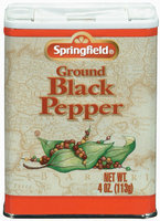 Springfield Ground Black Pepper 4 Oz Can
