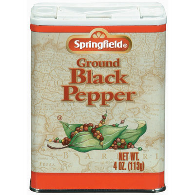 Springfield Ground Black Pepper 4 Oz Can