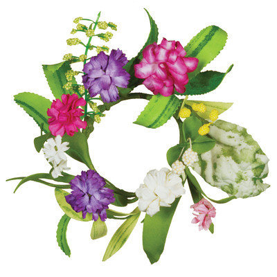 Oddity, Inc. Oddity Inc. 29567 2 in. Zinnia Bursts Of Color Candle Ring - Pack of 4