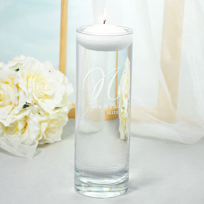 Cathys Concepts Personalized Elegance Floating Unity Candles