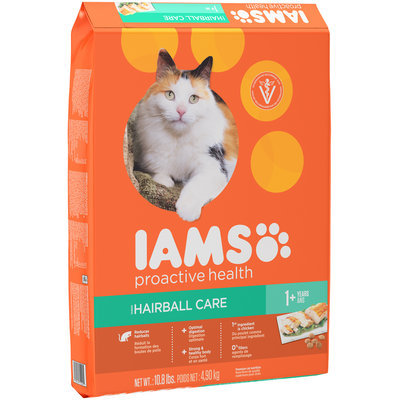 Iams Proactive Health Hairball Care Cat Food 10.8 lb. Bag
