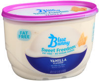 Blue Bunny Sweet Freedom Fat Free No Sugar Added Vanilla Flavored