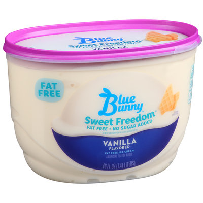 Blue Bunny Sweet Freedom Fat Free No Sugar Added Vanilla Flavored