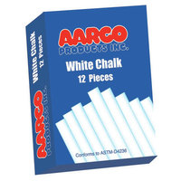 AARCO Products WCS12 White Chalk 12 Boxes