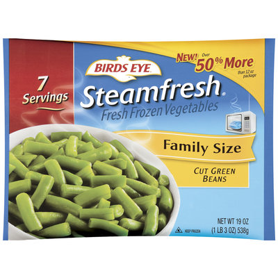Birds Eye Steamfresh Family Size Fresh Frozen Vegetables Green Beans 19 Oz Bag
