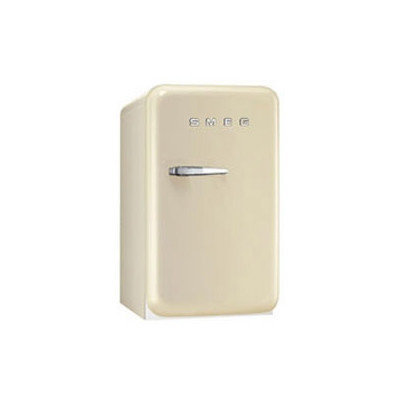 Smeg FAB5URP 1.5 Cu. Ft. Cream Undercounter Compact Refrigerator - Right Hinge
