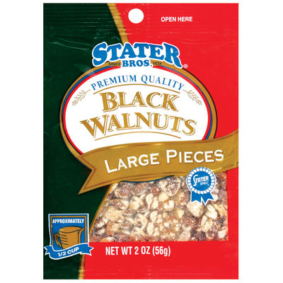 Stater Bros. Large Pieces Black Walnuts 2 Oz Peg