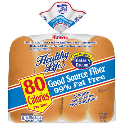 Healthy Life® White Special Recipe Hot Dog Buns 8 ct. Bag