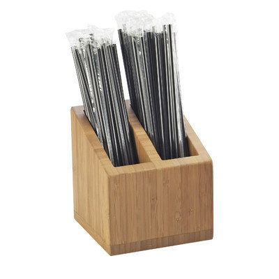 Cal-mil 5W x 5D x 5.5H Bamboo Straw Holder 1 Ct