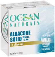 Ocean Naturals® Albacore Solid White Tuna in Olive Oil 6 oz. Sleeve