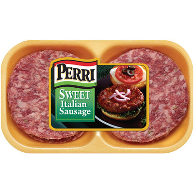 Perri Sweet Italian Sausage Patties 16oz tray (100461)