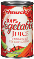 Schnucks 100% Vegetable Juice 46 Fl Oz Can