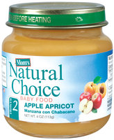 Mom's Natural Choice Baby Food Apple Apricot 4 oz Jar
