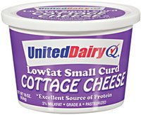 United Dairy® Lowfat Small Curd Cottage Cheese 16 oz Tub