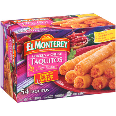 El Monterey® Crispy Battered Spicy Chicken & Cheese Taquitos 54 ct Box