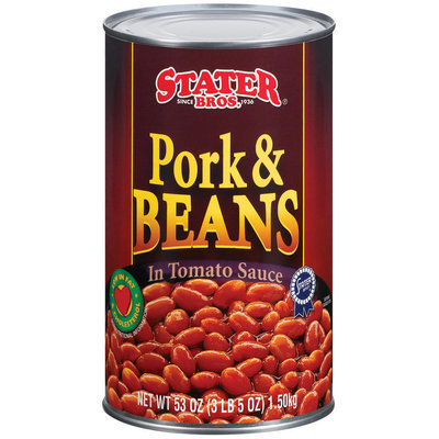 Stater Bros. In Tomato Sauce Pork & Beans