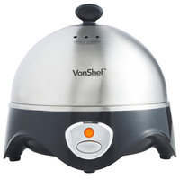 Von Shef Electric Egg Cooker with Steamer and Poacher Attachment