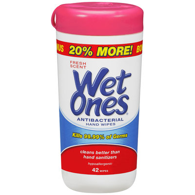 Wet Ones® Fresh Scent Antibacterial Hand Wipes 42 ct.
