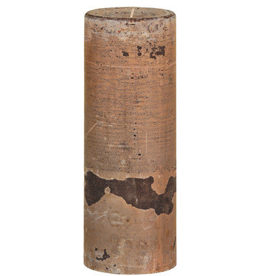 Oddity, Inc. Weathered Latte Pillar Candle Size: 8