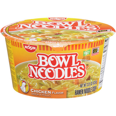 Nissin® Bowl Noodles™ Chicken Flavor Ramen Noodle Soup 3.31 oz. Bowl