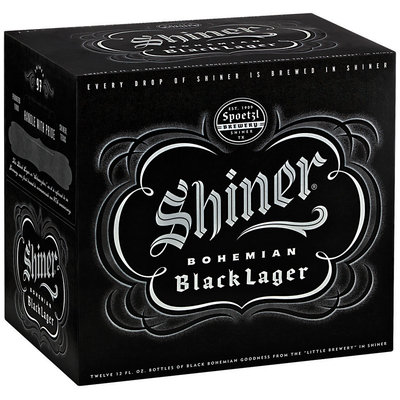 Shiner Black Lager 12 Oz Beer 12 Pk Glass Bottles